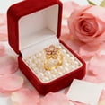 thumbnail image 4 of Anillo de flores para mujer, anillo giratorio de cristal con forma de flor, anillo giratorio ajustable, ideal para San Valentín, regalo de joyería para mujer, anillo de metal., 4 of 6