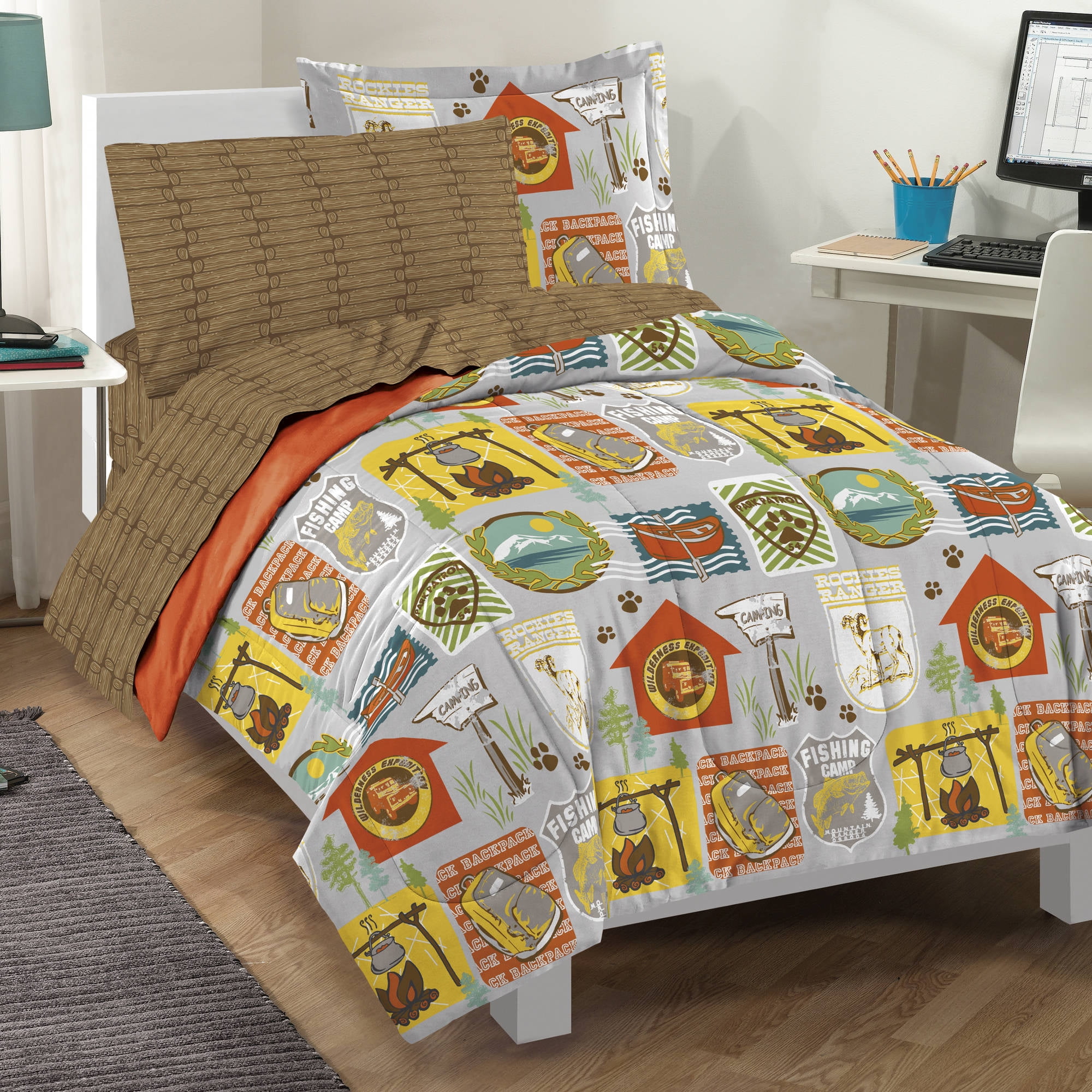 Campout 5 Piece Mini Bed In A Bag Set Twin By Chf Com