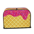 thumbnail image 2 of Yiaed Red Ice Cream Print Two Slice Bread Machine Cover, Universal Size Kitchen Appliance Cover for Bread Machine,Bread Machine Cover, 2 of 7