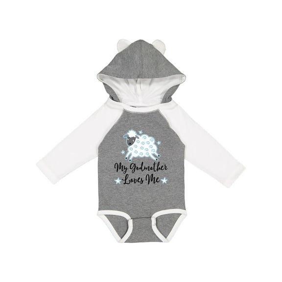 Inktastic Godmother Godson Lamb Boys Long Sleeve Baby Bodysuit