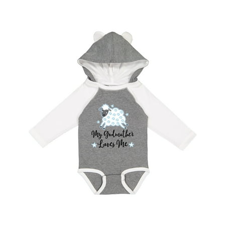 

Inktastic Godmother Godson Lamb Gift Baby Boy Long Sleeve Bodysuit