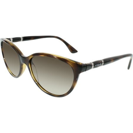 Vogue Women's Gradient VO2894SB-W65613-56 Brown Cat Eye Sunglasses