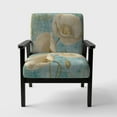thumbnail image 3 of Designart "Bouquet Poppies On Paisley I" Upholstered Cottage Accent Chair - Arm Chair, 3 of 5
