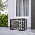 thumbnail image 5 of Aluminium Privacy Fence Screen,Coffee Color, 1.5P 4 Side 100 * 70 * 50 for Outdoor Air Conditioner - for Freestanding AC Units and Pool Equipment - Garden Privacy Screen, 5 of 20