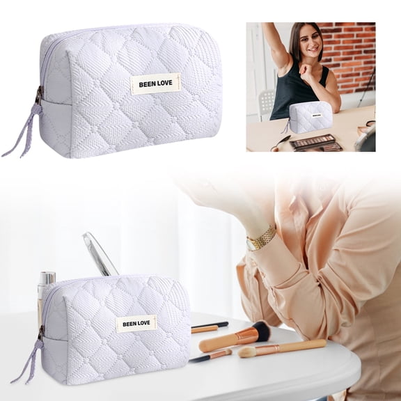 Small Portable Makeup Bag - Elegant Lipstick Organizer for Travel Ideal for Beauty and Toiletries