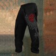 thumbnail image 2 of Men's Plus Size Drawstring Waist Sweatpants Casual Graphic Printed Streetwear Casual Baggy Joggers Black2 XXL, 2 of 4