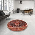 thumbnail image 4 of Ahgly Company Machine Washable Indoor Rectangle Traditional Gold Brown Area Rugs, 7' x 9', 4 of 7