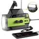 thumbnail image 4 of Radio de emergencia de 4000 mAh, radio solar con manivela manual, cargador USB de banco de energía portátil, lámpara de lectura con linterna LED, alarma SOS, brújula para supervivencia en el, 4 of 5