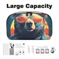 thumbnail image 3 of Bear Waterproof Oxford Fabric USB Case with Storage Pouch, Charger Case, Small Portable Storage Box, and Organizer - 5.9x9.44x3.14 in, 3 of 6
