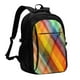 thumbnail image 1 of Balery Abstract Watercolors Tartan Mochila con carga USB para hombre y mujer - Mochila impermeable y antirrobo para laptop con puerto USB para viajes, trabajo, 1 of 7
