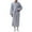 Grey, variant on Mens Robe Thick Fleece Velvet Solid Color V Neck Bathrobe Mens Pjs Sets,Grey,2XL