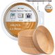 thumbnail image 1 of Revestimientos para freidora de aire, hoja de pergamino desechable, 100 unidades, 6,3 pulgadas, Tiktok antiadherente sin blanquear, imprescindible para papel para hornear de cocina, 1 of 5