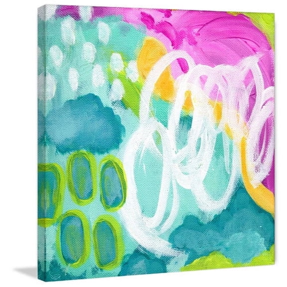 "Happy Clouds" Painting Print on Wrapped Canvas