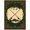Green Red Cream, Pattern 11, variant on ODIKA 8'x10' Washable Area Rug Fishing Lure Motif With Patriotic Bass And Distressed Frame Vintage Flowing for Living Room, Under Sectional, Family , Durable, Non-Slip