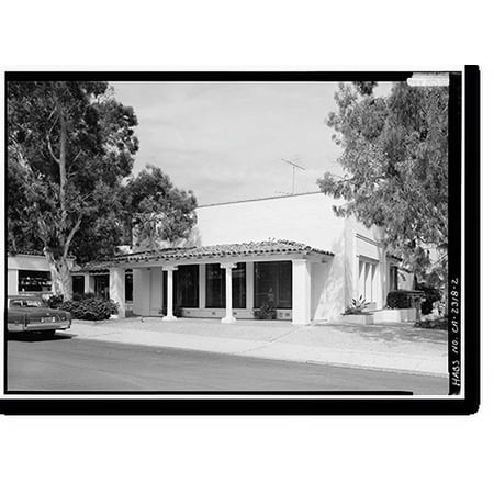 Historic Print, Rancho Santa Fe School (Second), 6024 Paseo Delicias, Rancho Santa Fe, San Diego County, CA - 2, 18" x 24"