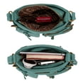 thumbnail image 6 of Montana West Crossbody Bag for Women Soft Washed Leather Multi Pocket Shoulder Purses, Turquoise, 6 of 7