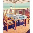 thumbnail image 2 of Outdoor Tablecloth with Umbrella Hole & Zipper, Orange Pumpkins Fall Rectangle Tablecloth 60x120 Inch, Thanksgiving Maple Leaf Rustic Patio Table Cover Waterproof Table Cloth for Picnic/Party, 2 of 6