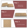 thumbnail image 3 of Gymax 20PCS 12'' x 12'' Acacia Wood Deck Tiles Interlocking Patio Pavers Check Pattern, 3 of 10