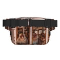 thumbnail image 3 of Adobk Modern Urban Monkey Pattern Square Double Layer Waist Bag for Outdoor, Travel, Sports - Adjustable Waist Strap, Durable Zipper Pockets, 3 of 9