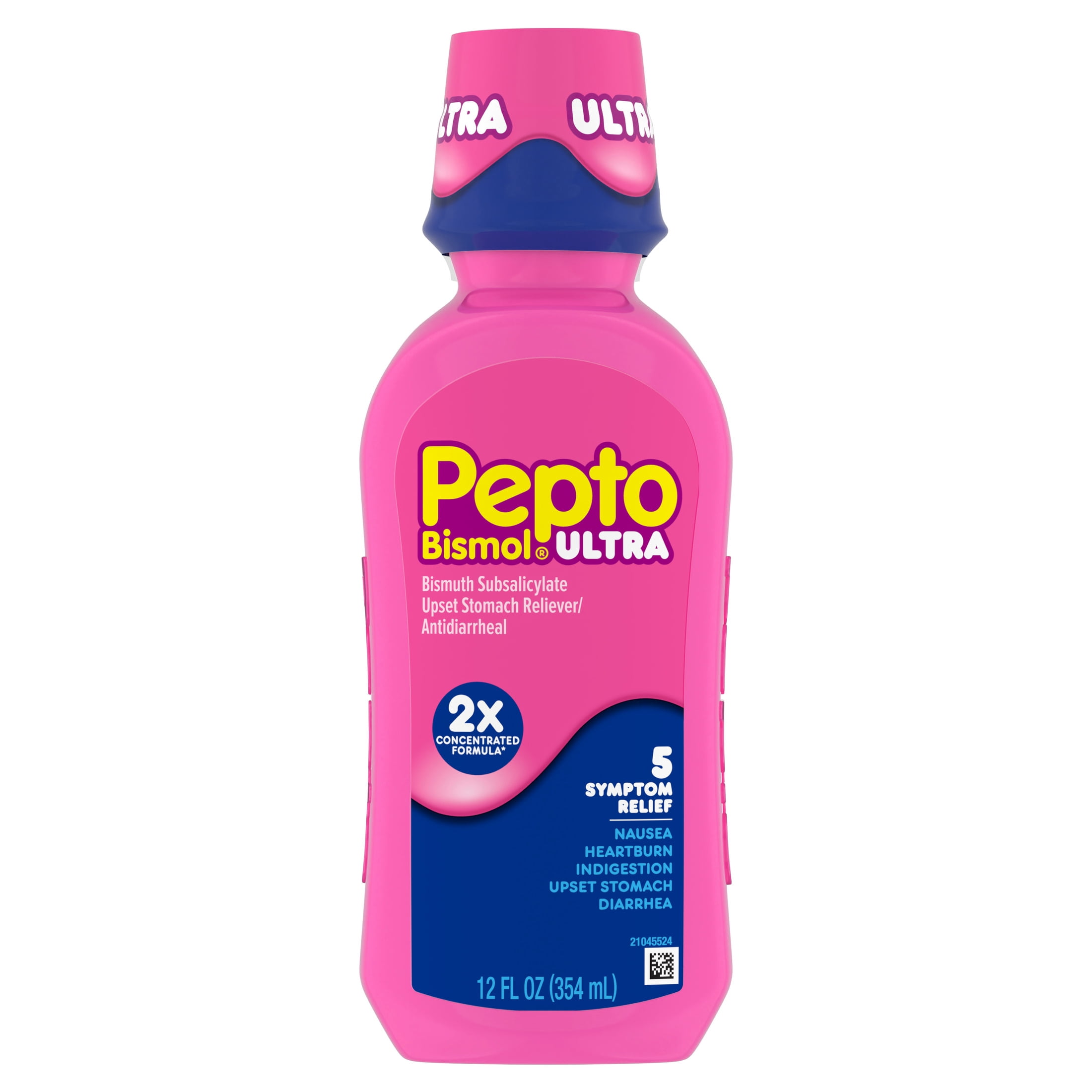 Pepto Bismol ULTRA Liquid, Upset Stomach Relief, Stomach Relief, Anti-Diarrheal, 12 Fl oz