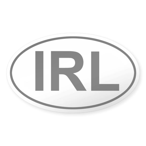 CafePress - IRL Ireland Bumper Sticker - Sticker (Oval)