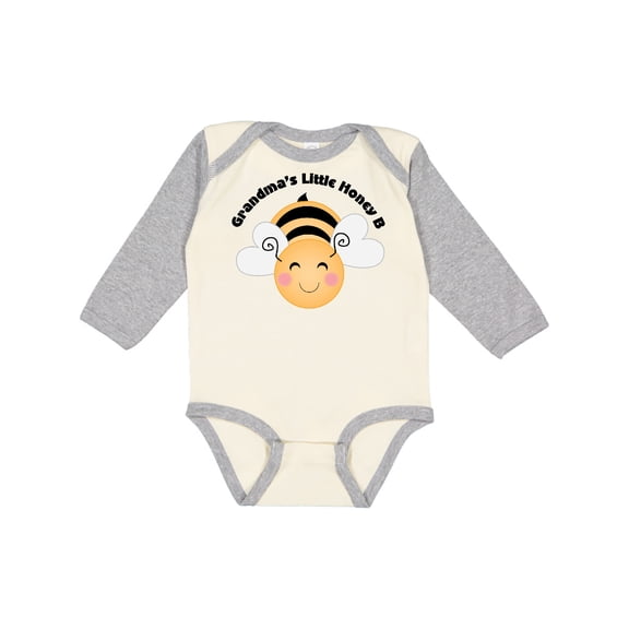 Inktastic Grandma's Little Honey Bee Boys or Girls Long Sleeve Baby Bodysuit