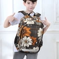 thumbnail image 6 of FORMRS Unisex School Backpack 17" Student Travel Bag with Laptop Compartment, Black Plaid Floral, 6 of 7