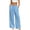 Light Blue, variant on High Waisted Linen Pants Women High Waisted Wide Leg Plus Size Palazzo Pants Drawstring Weighted Trousers Pants for Women Lounge Pants Women for Work Business Casual