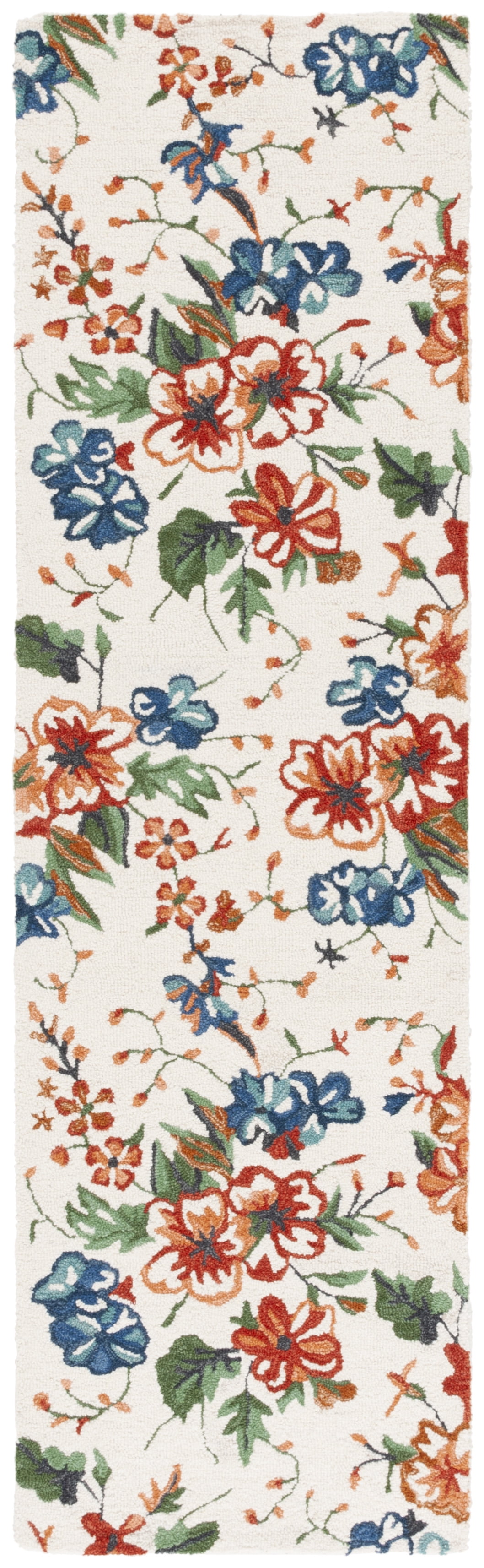 Safavieh Jardin Dorian Floral Runner Rug, Ivory/Orange, 2'3" x 8'