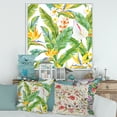 thumbnail image 2 of Designart 'Yellow Flowers and Tropical Foliage II' Modern Framed Canvas Wall Art Print, 2 of 5