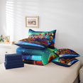 thumbnail image 4 of Erosebridal Steam Engine Train Bedding Full Size 7pcs, Transportation Theme Comforter Sets with Sheets, Reversible, 4 of 5
