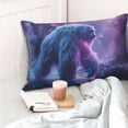 thumbnail image 4 of Yiaed Mystical White gorilla Jungle Print Brushed Microfiber Envelope Pillowcases, Standard,Envelope Closure Pillow Cases(No pillow core)-16"x24", 4 of 6