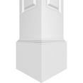 thumbnail image 6 of Ekena Millwork 12"W x 9'H Premium Square Non-Tapered Double Raised Panel PVC Endura-Craft Column Kit, Mission Capital & Base, 6 of 9