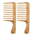 thumbnail image 1 of Miangastore Retro Style Wide Tooth Comb For Business Travel Men 2Pcs 10.2X4.0X0.3In, 1 of 8