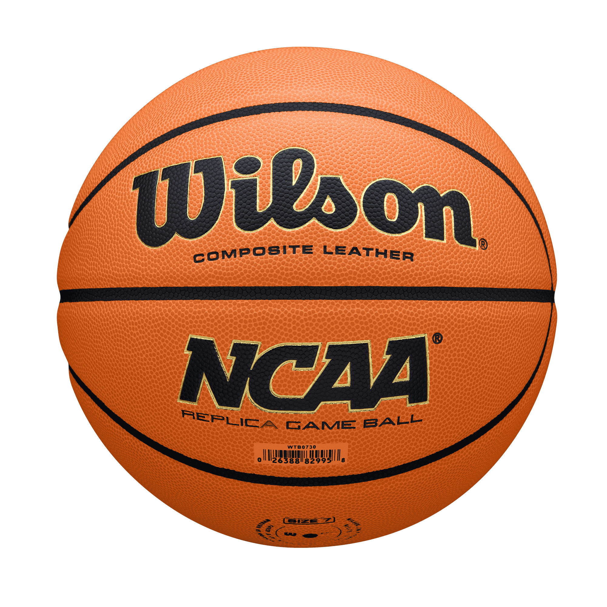 Wilson NCAA Evo NXT Replica Game Basketball, Orange, 29.5" (Size 7)