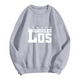 thumbnail image 3 of Sweat-shirt de Mode pour Femmes Pull Col Rond Lettre Print Hoodie, 3 of 3