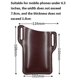 thumbnail image 1 of Funda para teléfono para hombre, funda para teléfono móvil, funda con lazo, cinturón, riñonera de cuero, monedero, cartera para teléfono, bolsa para correr, bolsas de viaje para acampar, pequeña, co, 1 of 5
