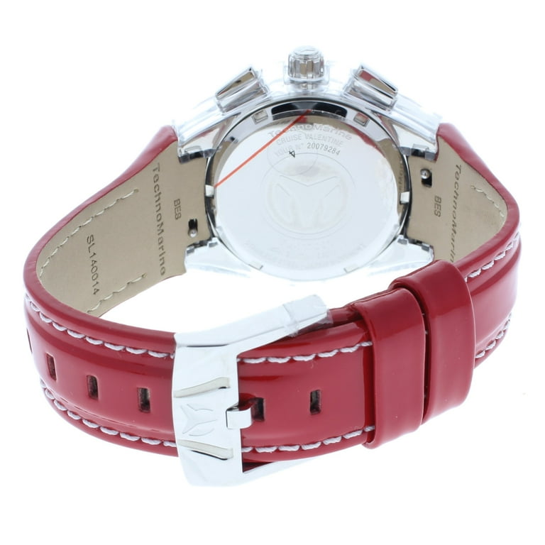 TechnoMarine Women's TM-117001 Red Valentine Watch Crystal