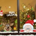 thumbnail image 4 of Adornos Navideños Para Ventanas: Copos De Nieve Estáticos, Papá Noel Y Renos. Diseño Festivo Doble Y Colorido. Adornos Navideños Fáciles De Colocar Para El Hogar., 4 of 7