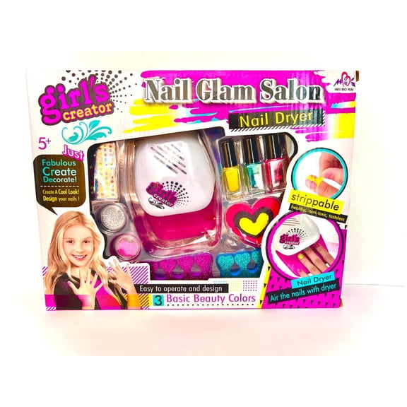 set decorador de uñas, diseñador de uñas, no toxico, juguete para niñas