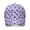Boston Terrier Purple Pattern, variant on Schnauzer and Dog Paw Print White Baseball Cap, Casual Daily Hat with Snap Closure & Sweatband, Polyester Construction Gifts for Birthday Christmas Thanksgiving