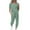 Mint Green, variant on Scyoekwg Womens 2 Piece Sets Summer Outfits Trendy Tracksuit Loose Sweatsuits Sets Solid Color Short Sleeve Round Neck Drawstring Tops Jogger Pants Casual Outfits (Brown,L)