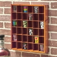 thumbnail image 2 of Jumbo Wall Hanging Wooden Shot Glass Display Case - Natural, 2 of 2
