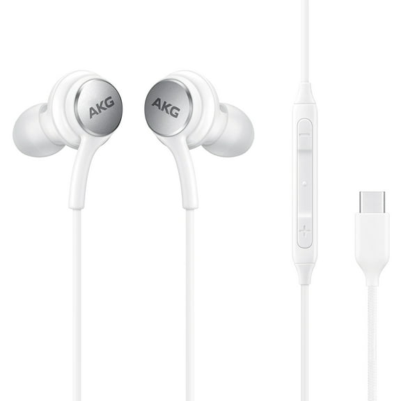 OEM AKG TYPE-C Earphones for OnePlus 9/Pro Phones - Headphones USB-C Earbuds w Mic Headset Earpieces Handsfree, White