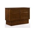 thumbnail image 1 of Night & Day Furniture Daisy Queen Bed & Mattress Murphy cabinet Bed and Mattress, Black Walnut, 1 of 17
