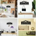 thumbnail image 6 of Black Metal Key Holder 10 Hooks Kitchen Iron Wall Mounted Hooks Decorative Hook Organizer Rack for Coat Bag Clothes Key Hanging Kitchen Wall Decoration, 6 of 6