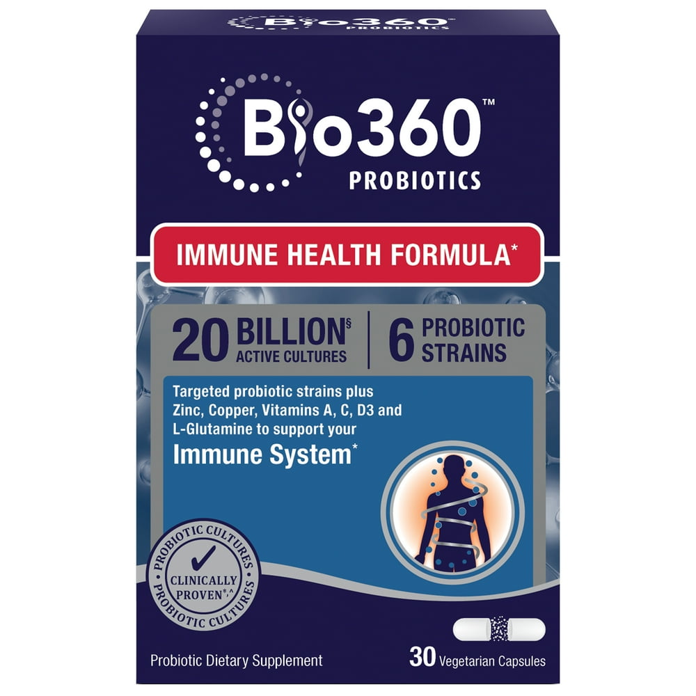 Bio360 Probiotics Immune Health Formula Immunity and Digestive