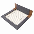 thumbnail image 4 of Modrest Jagger 91x108" Modern Polyester Fabric California King Bed in Gray, 4 of 7