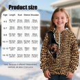 thumbnail image 7 of Pzuqiu Leopard Print Hoodie Sweatshirt for Girls Size 6-7 Personalized Versatile Girls' Fashion Hoodies & Sweatshirts Lightness Long Sleeve Jacket Outfits for Kids and Toddlers, 7 of 7
