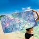 thumbnail image 4 of Toalla de playa de microfibra, súper colorida, resistente a la arena, multiusos, para viajes, piscina, 76 x 152 cm, 4 of 5